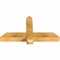 Ekena Millwork Eugene Rough Sawn Timber Gable Bracket, Western Red Cedar, 36"W x 19"H x 4"D x 4"F, 13/12 Pitch GBW036X19X0404EUG00RWR - alternate 3